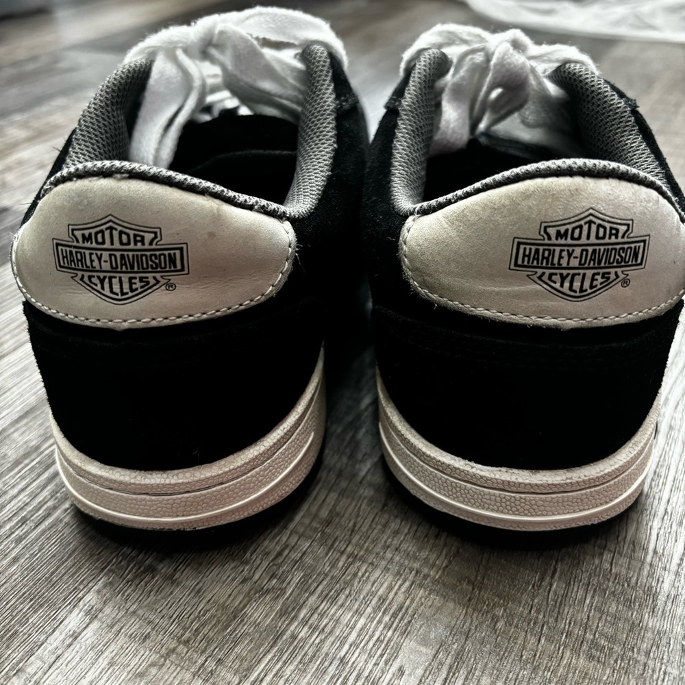 Harley Davidson Suede Steel Toe Shoes, EUC - Picture 9 of 16
